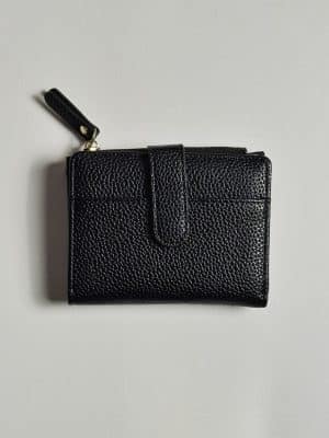 Monedero negro graneado